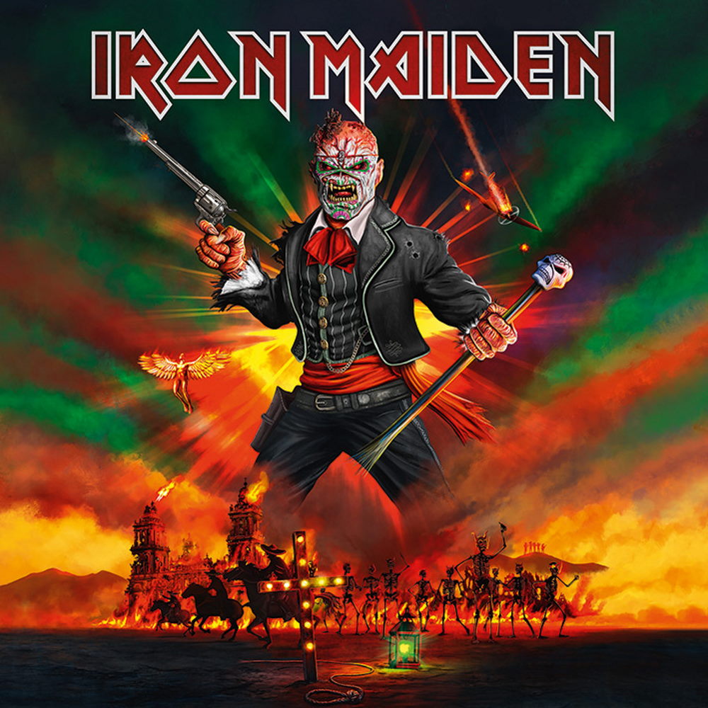 IRON MAIDEN アイアンメイデン (9月 来日 ) - Iron Maiden / キャンバス・プリント木枠（40×40×2.5cm） / インテリア額 【公式 / オフィシャル】