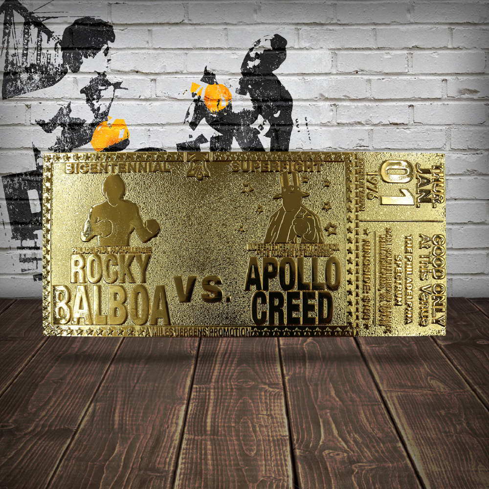 
                  
                    ROCKY ロッキー - 45th Anniversary 24K Gold Plated Limited Edition Fight Ticket / 世界限定1976枚 / コレクタブル
                  
                