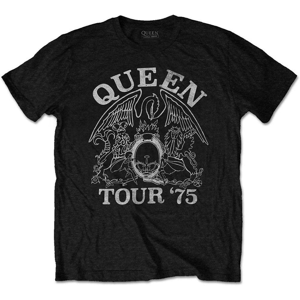 QUEEN クイーン - Tour '75 / ECO-TEE / Tシャツ / メンズ 【公式 / オフィシャル】