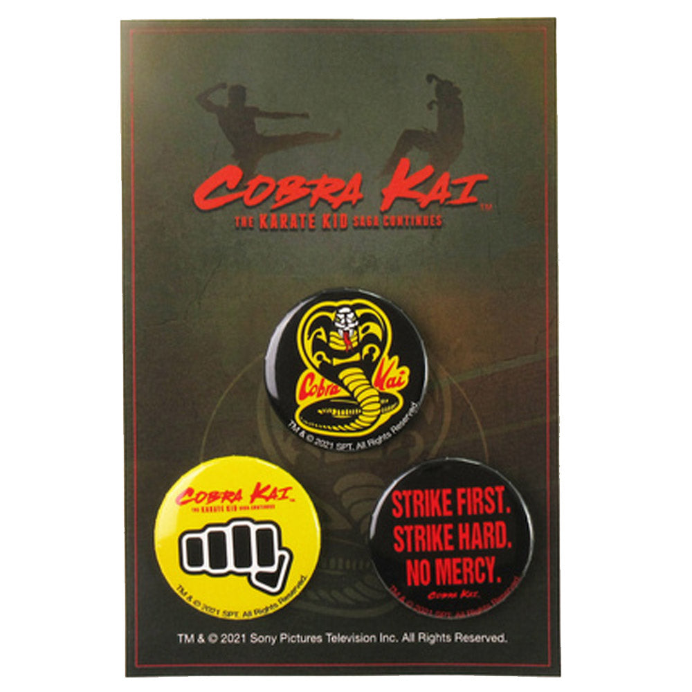 COBRA KAI コブラ会 (シーズン6 配信 ) 缶バッジ 3種セット バッジ 公式 オフィシャル