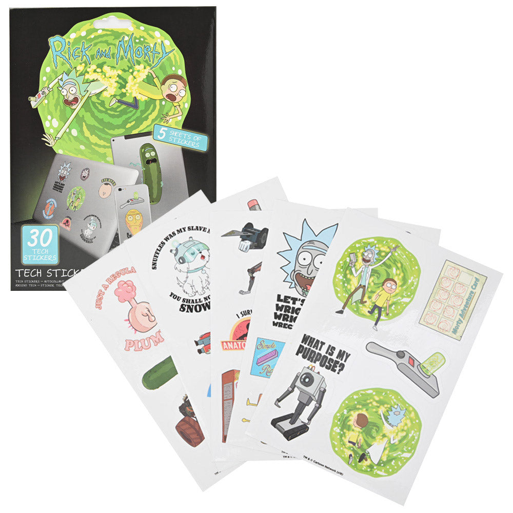 RICK AND MORTY リックアンドモーティ - Adventures / Tech Sticker（30種類） / ステッカー 【公式 / オフィシャル】