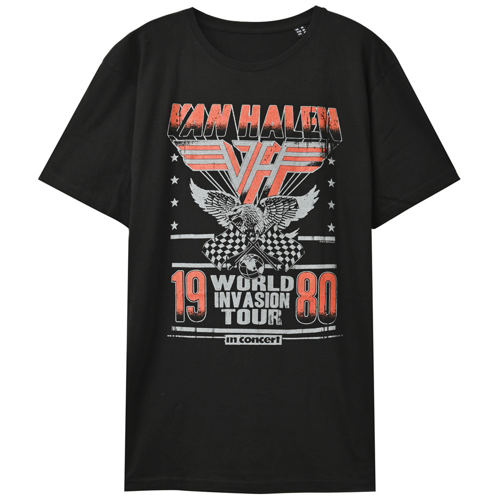 VAN HALEN ヴァンヘイレン (サミー&マイケル 来日 ) - Invasion Tour '80 / Tシャツ / メンズ 【公式 / オフィシャル】