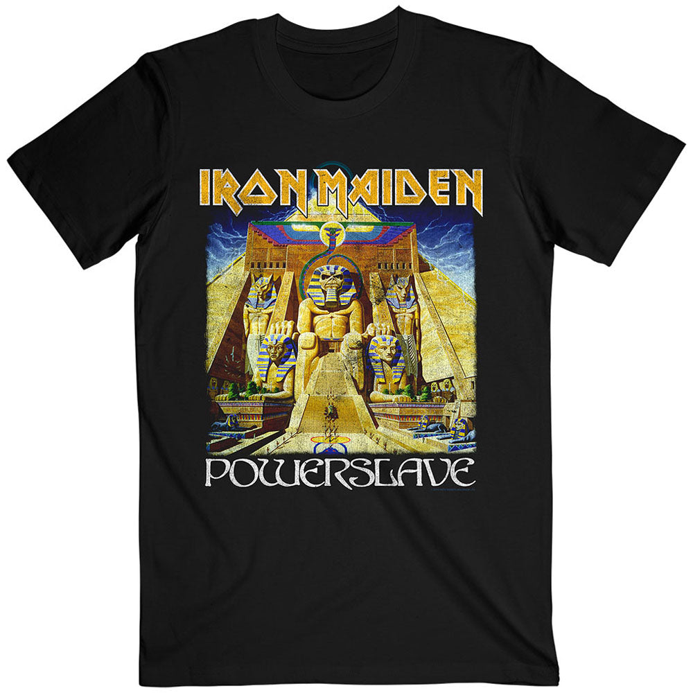 IRON MAIDEN アイアンメイデン (9月 来日 ) - Powerslave World Slavery Tour / バックプリントあり / Tシャツ / メンズ 【公式 / オフィシャル】