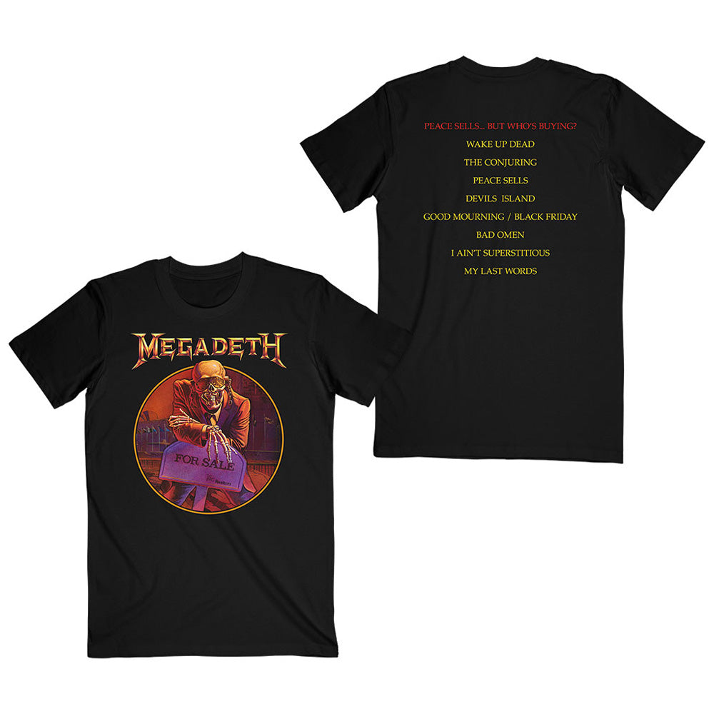 MEGADETH - Peace Sells… Track list / バックプリントあり