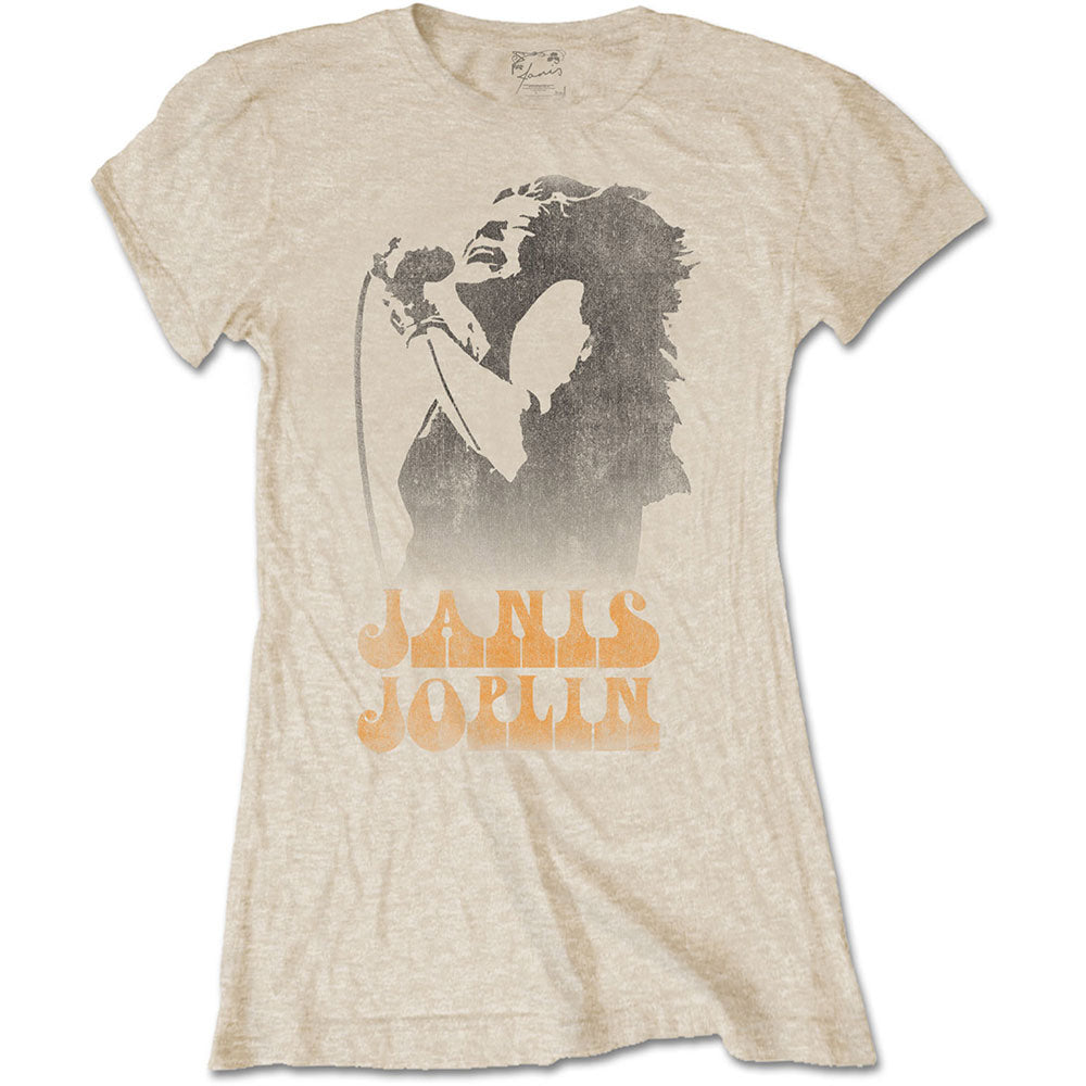 JANIS JOPLIN ジャニスジョプリン - WORKING THE MIC / Tシャツ / レディース 【公式 / オフィシャル】