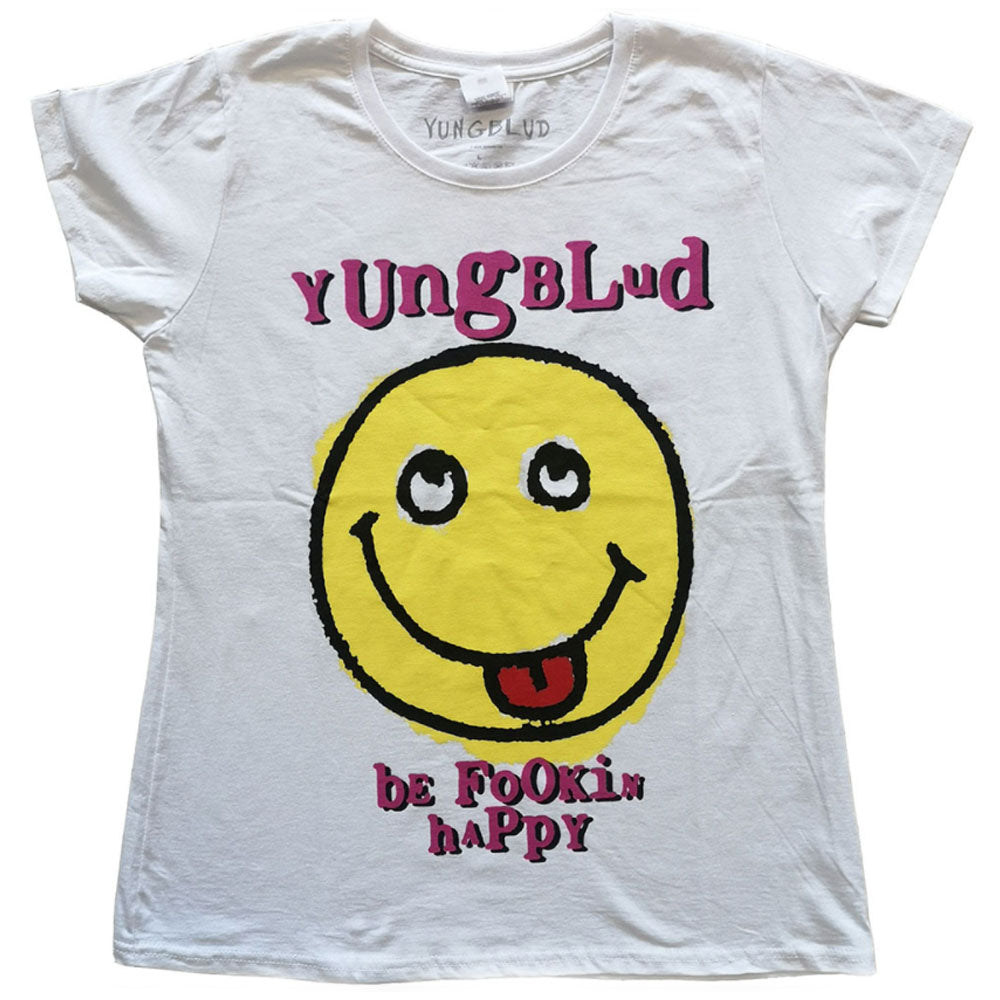 YUNGBLUD ヤングブラッド - Raver Smile / バックプリントあり / Tシャツ / レディース 【公式 / オフィシャル】