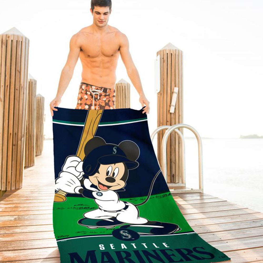 NEW YORK YANKEES（MLB） ニューヨークヤンキース - DISNEY MICKEY SPECTRA BEACH TOWEL / タオル 【公式 / オフィシャル】