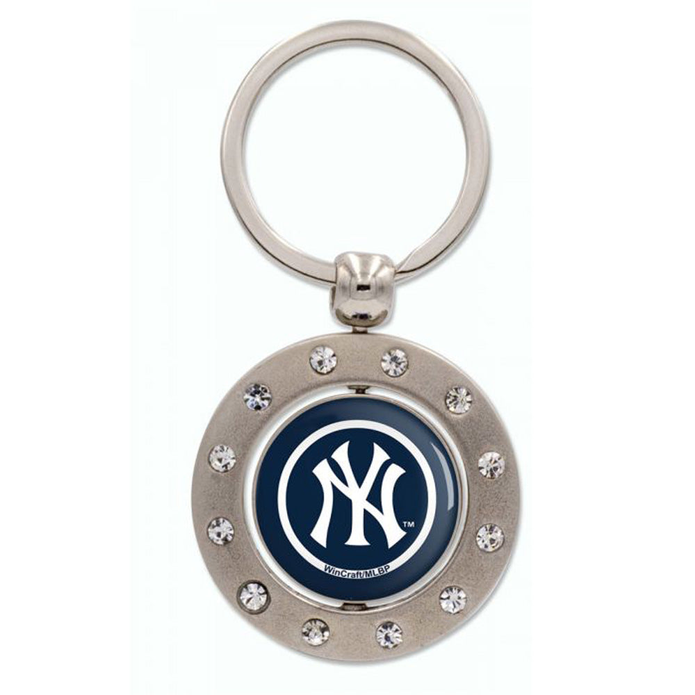 NEW YORK YANKEES（MLB） ニューヨークヤンキース - KEYCHAIN W/BLING SPINNER / キーホルダー 【公式 / オフィシャル】