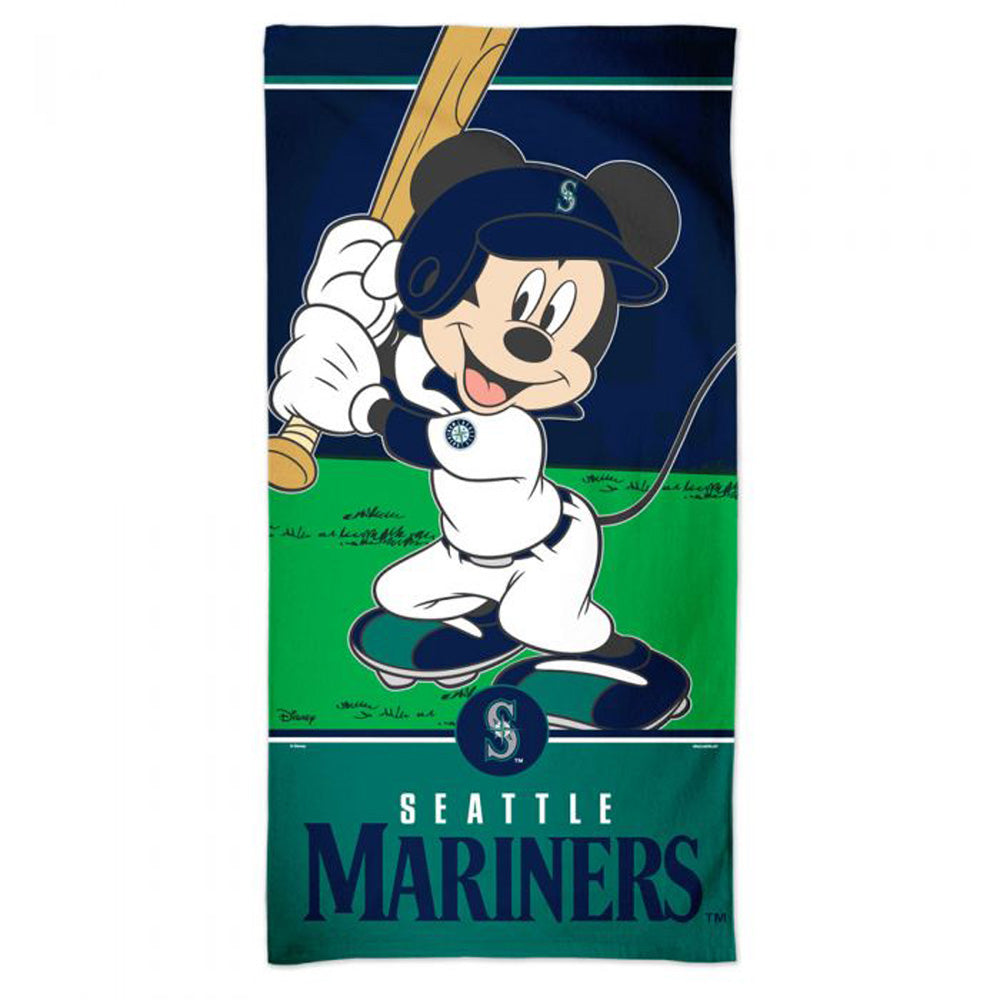 SEATTLE MARINERS（MLB） シアトルマリナーズ - DISNEY MICKEY SPECTRA BEACH TOWEL / タオル 【公式 / オフィシャル】