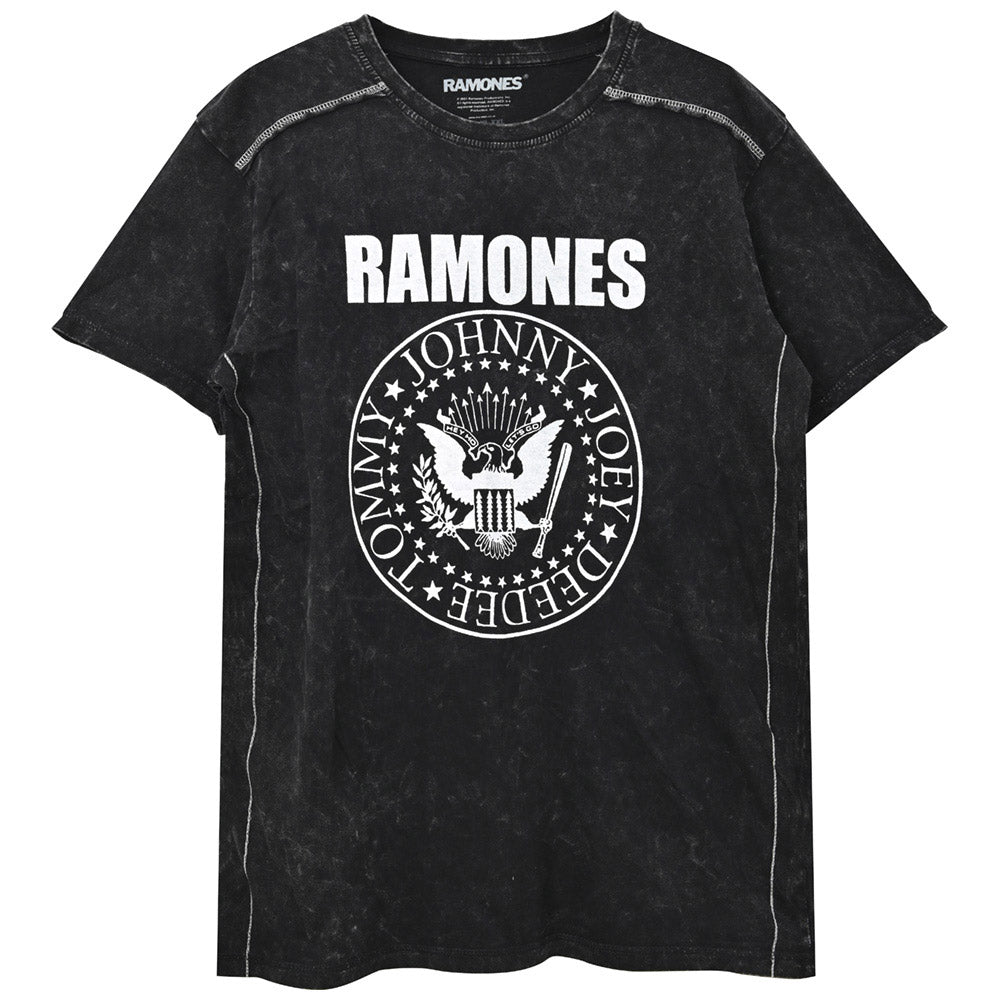 
                  
                    RAMONES ラモーンズ (結成 50周年 ) - Presidential Seal / Black Label（ブランド） / Snow Wash / Tシャツ / メンズ 【公式 / オフィシャル】
                  
                