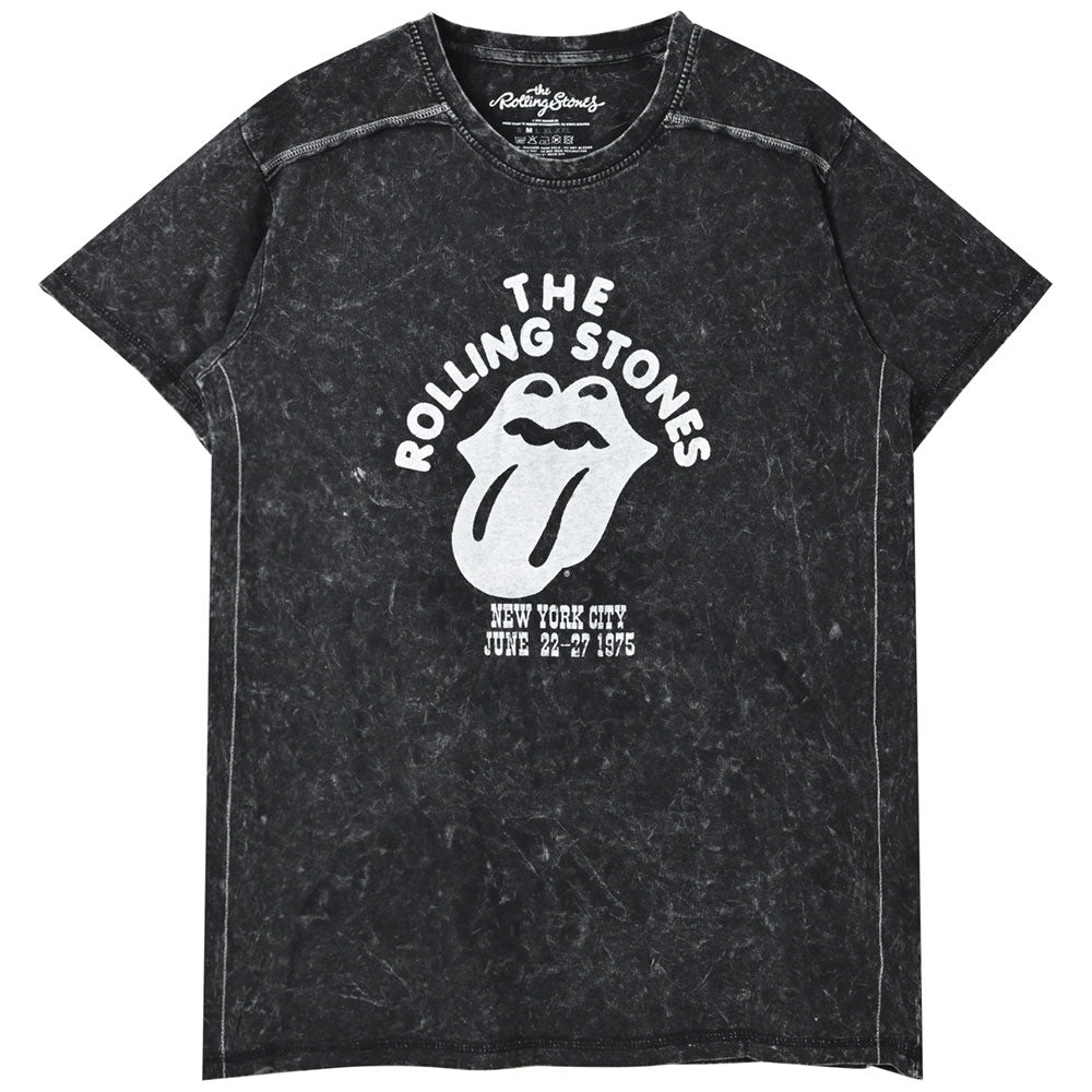 
                  
                    ROLLING STONES ローリングストーンズ (デビュー作 60周年 ) - NYC '75 / Black Label（ブランド） / Snow Wash / Tシャツ / メンズ 【公式 / オフィシャル】
                  
                