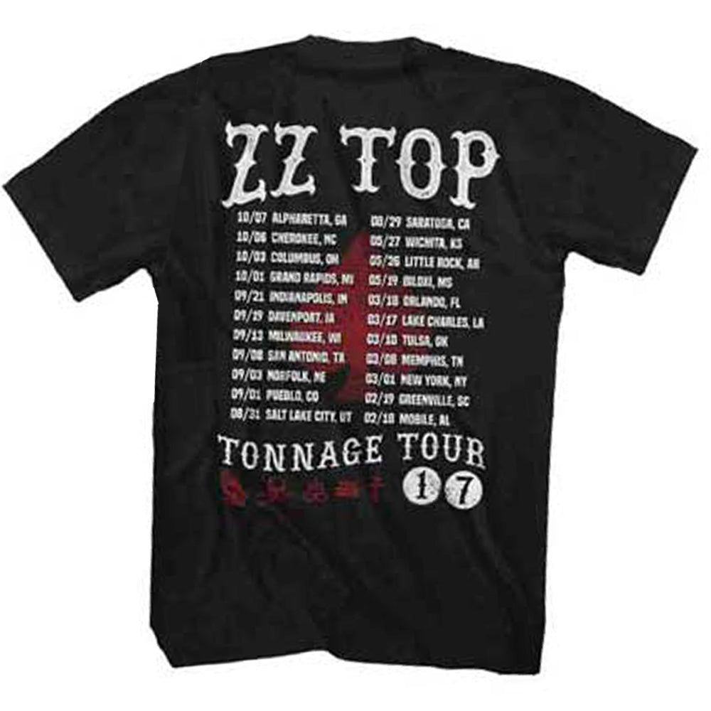 
                  
                    ZZ TOP ズィーズィートップ (結成 55周年 ) - TONNAGE TOUR 17 / Tシャツ / メンズ 【公式 / オフィシャル】
                  
                