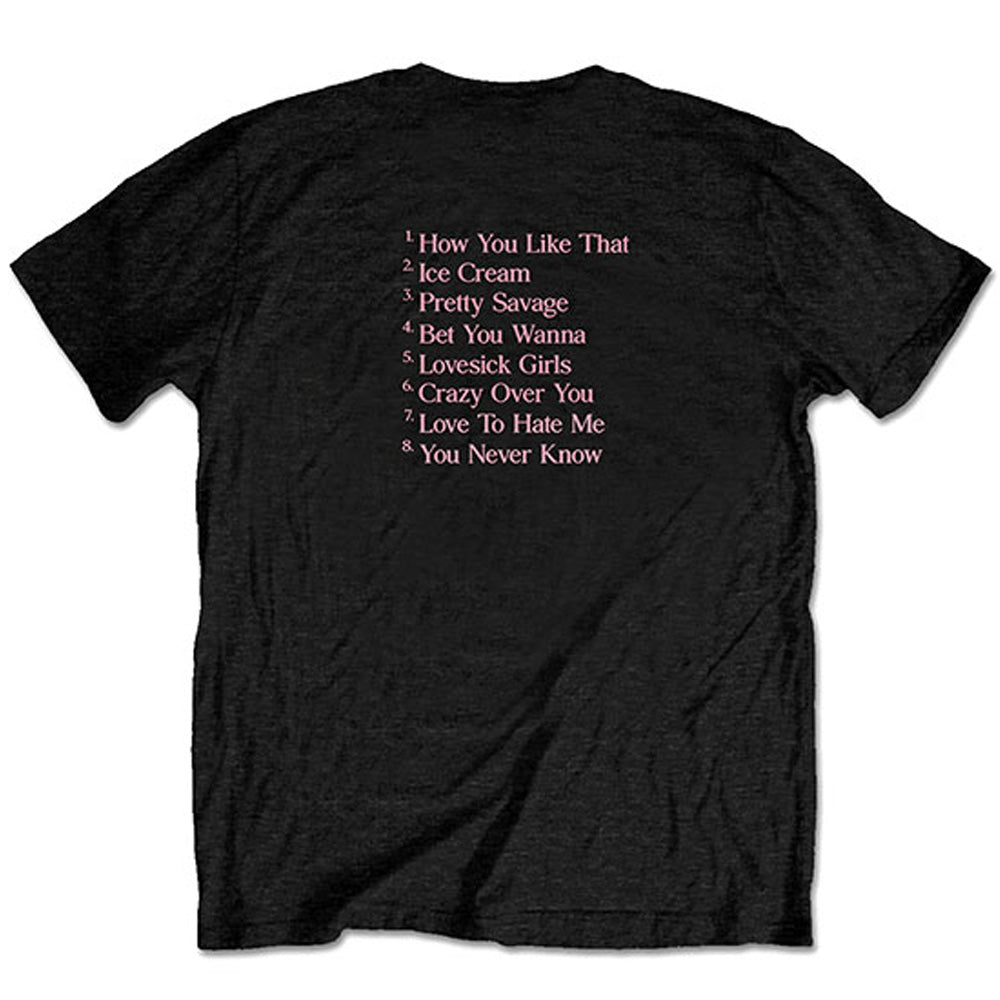 
                  
                    BLACKPINK ブラックピンク The Album Track list バックプリントあり Tシャツ メンズ  公式 オフィシャル
                  
                