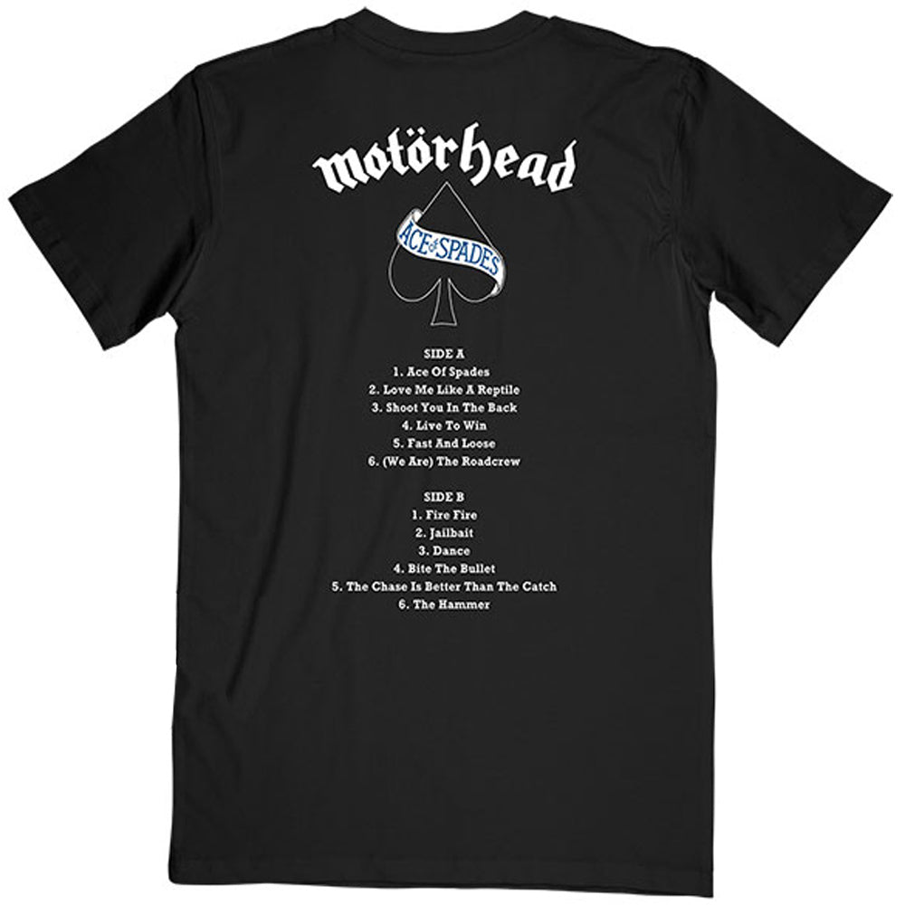 
                  
                    MOTORHEAD モーターヘッド - Ace of Spades Track List / バックプリントあり / Tシャツ / メンズ 【公式 / オフィシャル】
                  
                