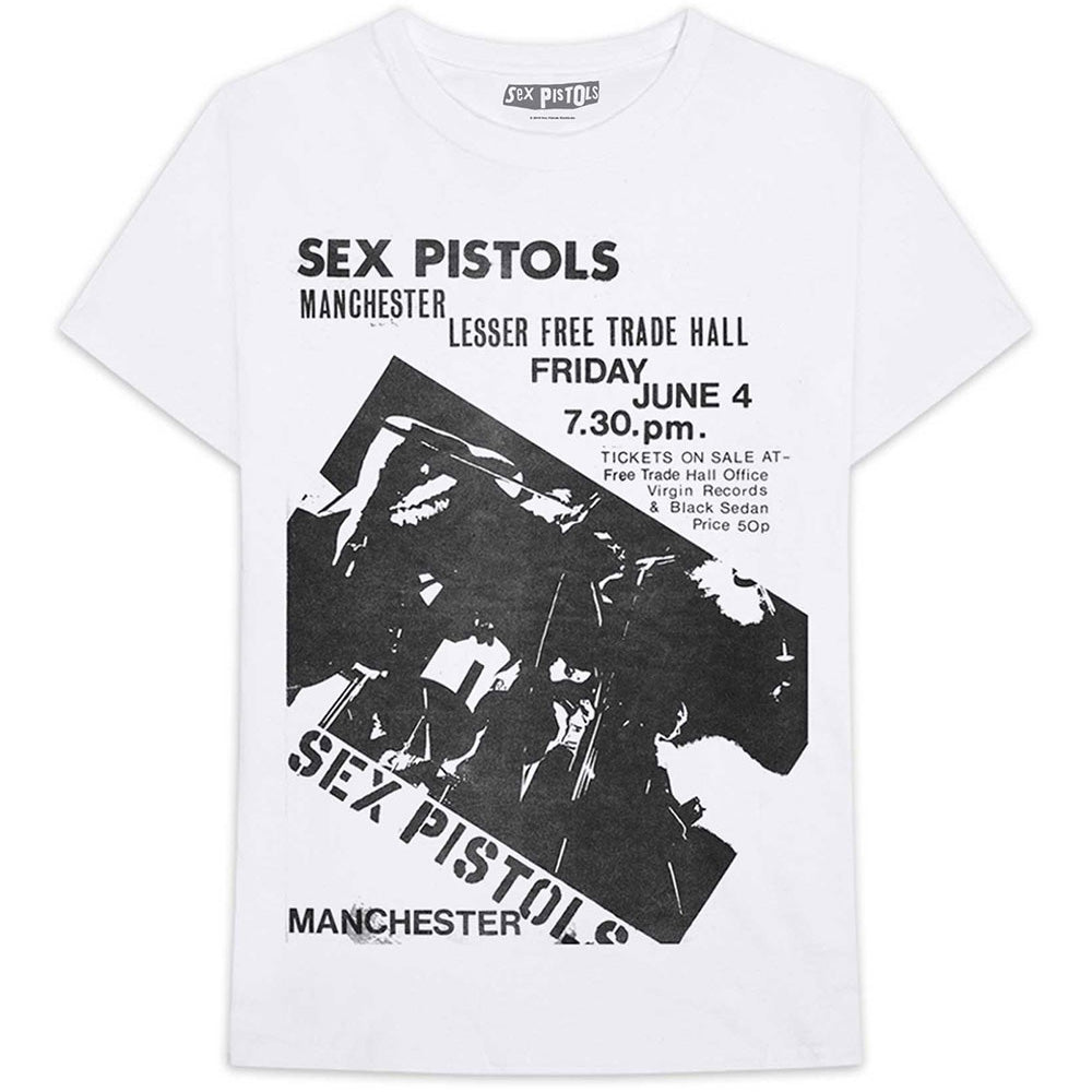 SEX PISTOLS セックスピストルズ (シド 追悼 45周年 ) - Manchester Flyer / Tシャツ / メンズ 【公式 / オフィシャル】