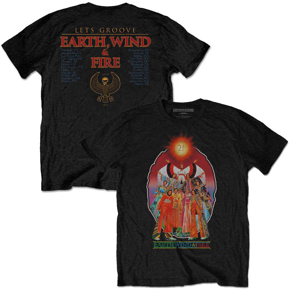 EARTH, WIND & FIRE アース・ウィンド・アンド・ファイアー (結成 55周年 ) - Let's Groove / バックプリントあり / Tシャツ / メンズ 【公式 / オフィシャル】