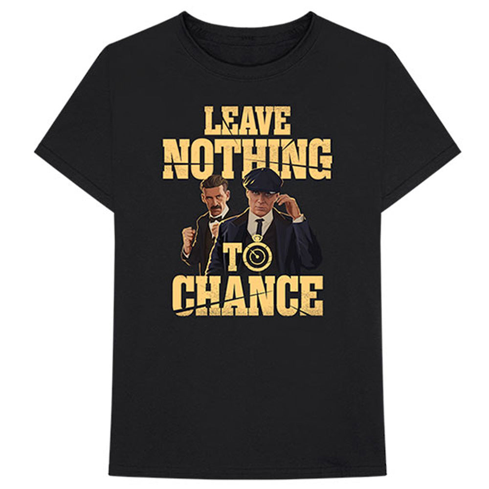 PEAKY BLINDERS ピーキーブラインダーズ - Leave Nothing To Chance / バックプリントあり / Tシャツ / メンズ 【公式 / オフィシャル】