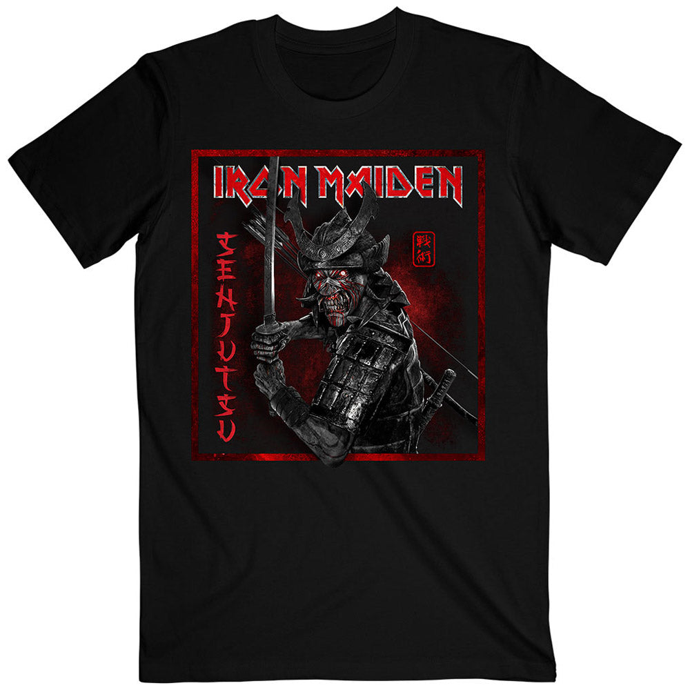 IRON MAIDEN アイアンメイデン (9月 来日 ) - Senjutsu Cover Distressed Red / Tシャツ / メンズ 【公式 / オフィシャル】