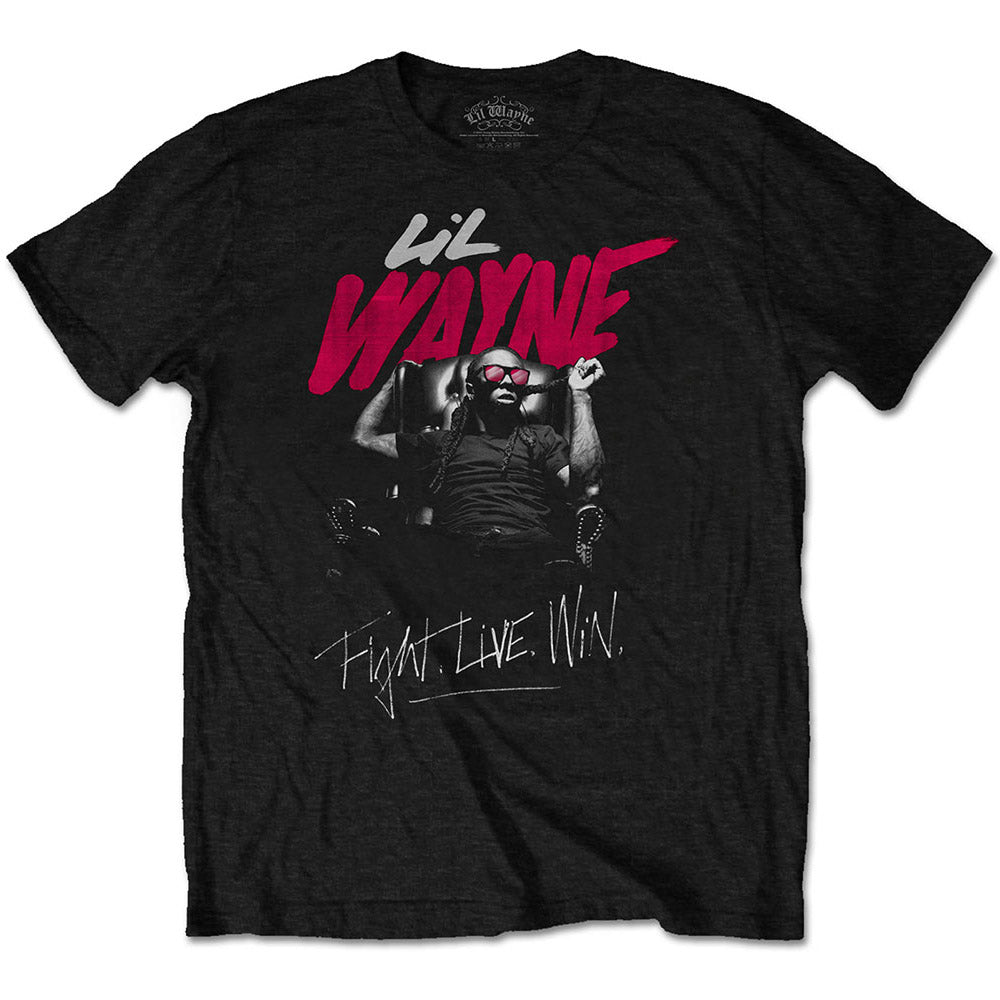 LIL' WAYNE リルウェイン (ソロ 25周年 ) - Fight, Live, Win / Tシャツ / メンズ 【公式 / オフィシャル】