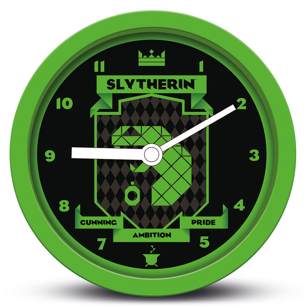 HARRY POTTER - Slytherin Brutalist / Desk Clock