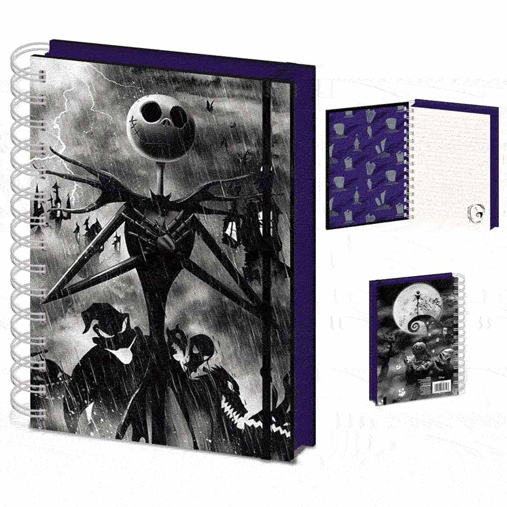 
                  
                    NIGHTMARE BEFORE CHRISTMAS ナイトメアー・ビフォア・クリスマス - Seriously Spooky / A5 Wiro Notebook / 3Dカバー / ノート・メモ帳 【公式 / オフィシャル】
                  
                