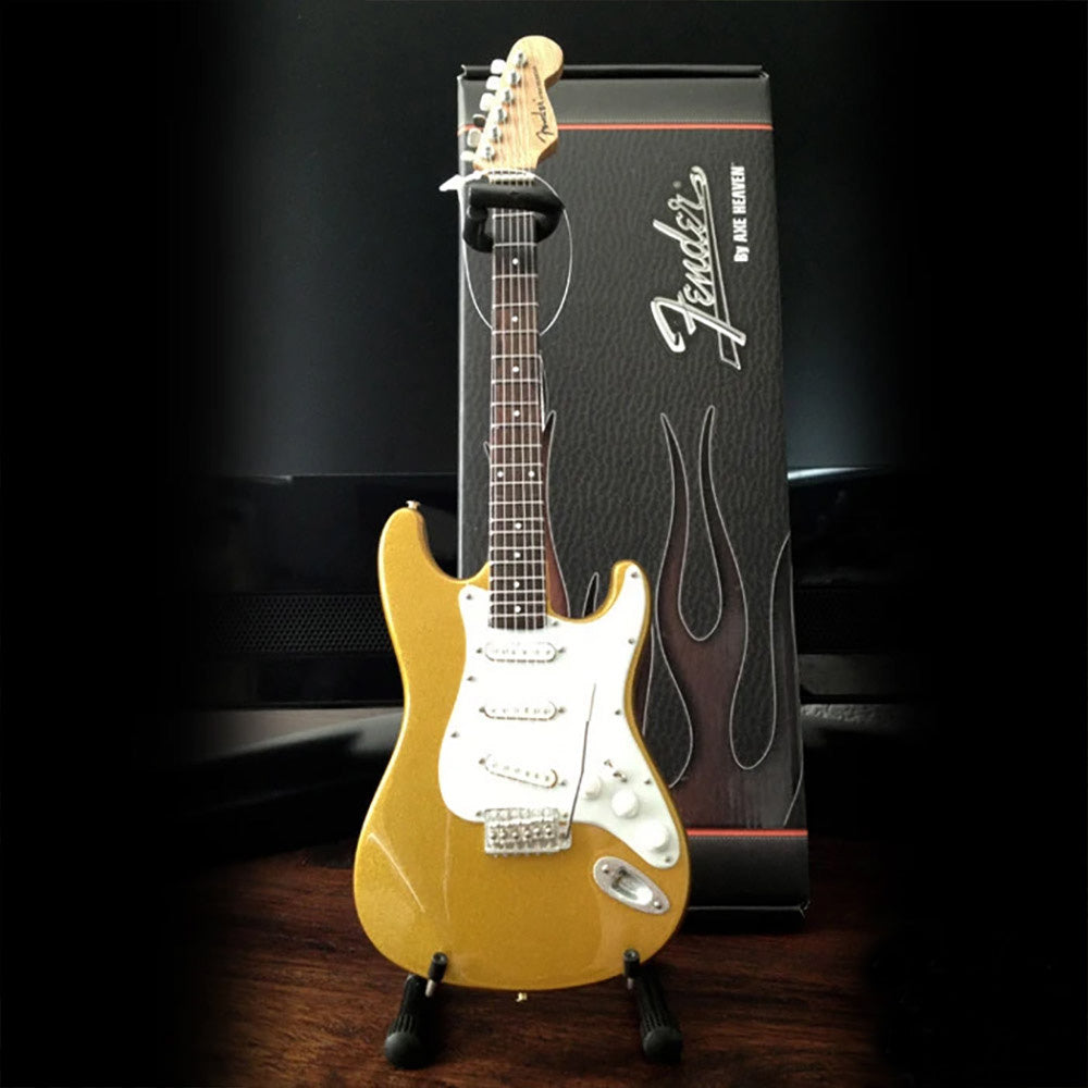 FENDER フェンダー - Metallic Gold Strat / ミニチュア楽器 【公式 / オフィシャル】