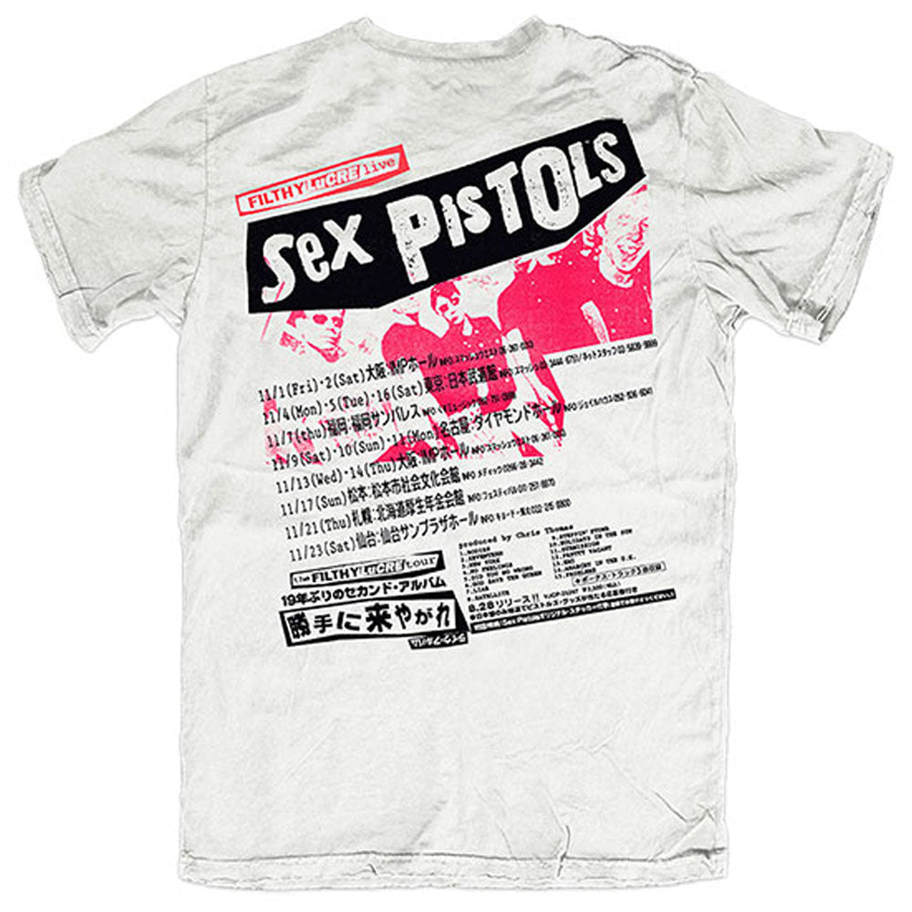 
                  
                    SEX PISTOLS セックスピストルズ (シド 追悼 45周年 ) - Filthy Lucre Japan / バックプリントあり / Tシャツ / メンズ 【公式 / オフィシャル】
                  
                