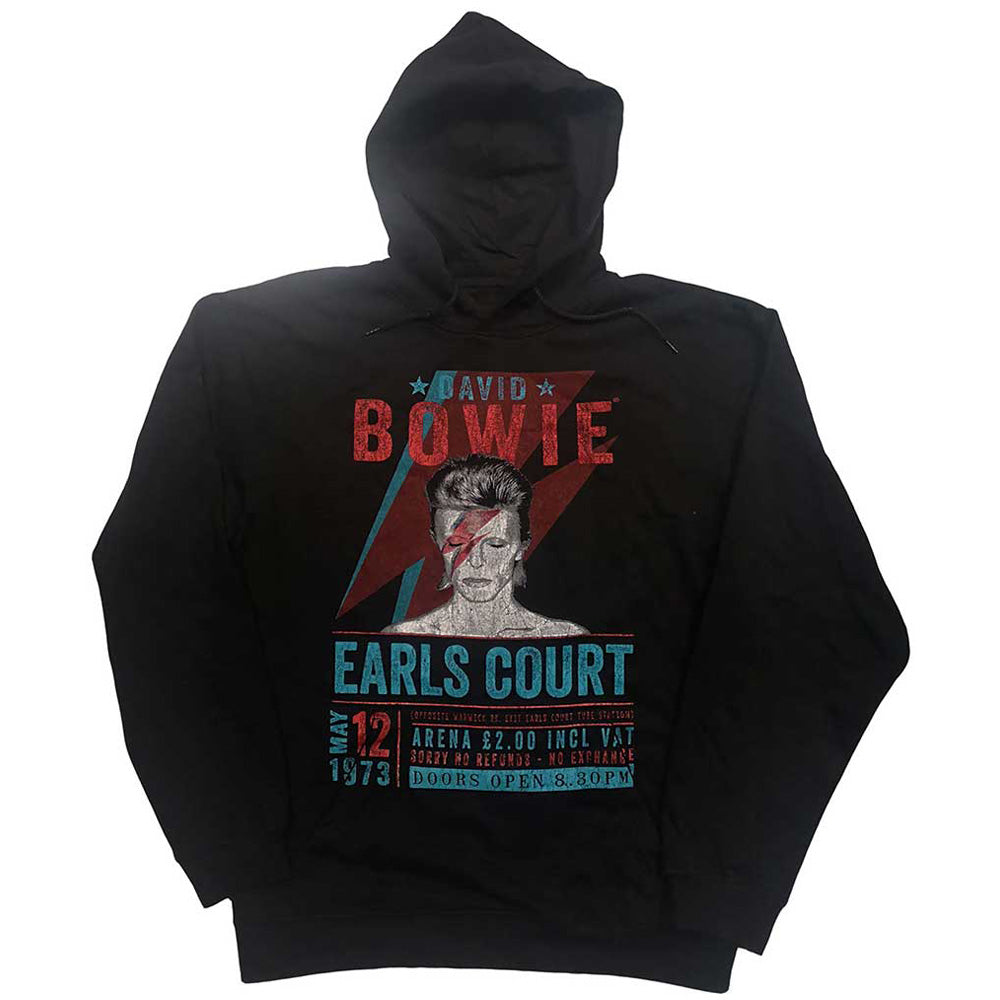 DAVID BOWIE デヴィッドボウイ - Earls Court '73 / ECO-Pullover Hoodie / パーカー・スウェット / メンズ 【公式 / オフィシャル】