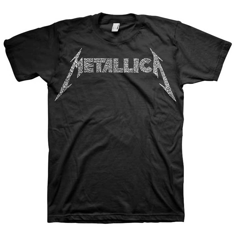 METALLICA メタリカ - 40th Anniversary Songs Logo / バックプリントあり / Tシャツ / メンズ 【公式 / オフィシャル】