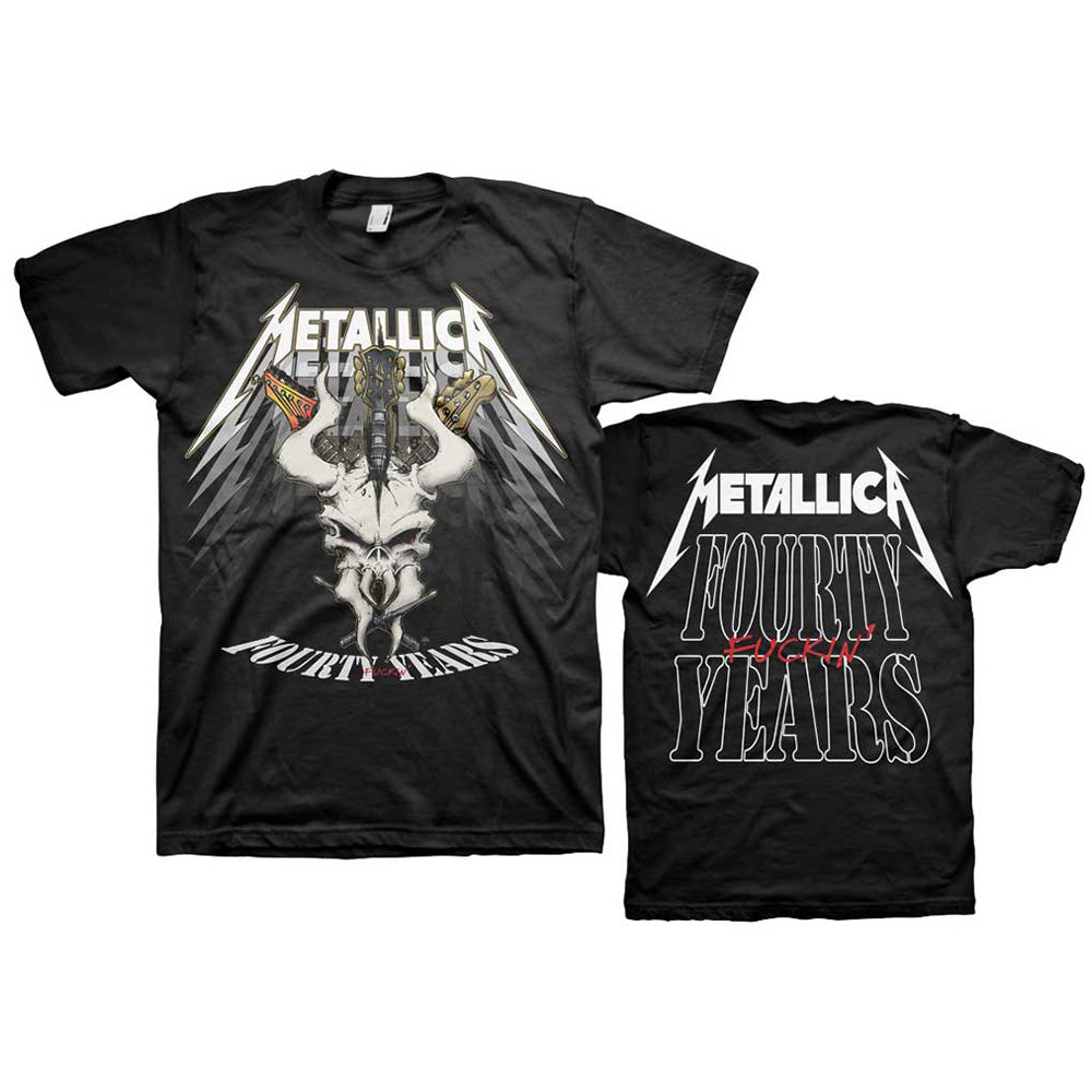 
                  
                    METALLICA メタリカ - 40th Anniversary Forty Years / バックプリントあり / Tシャツ / メンズ 【公式 / オフィシャル】
                  
                