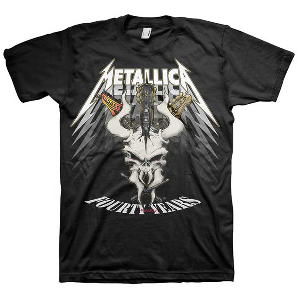 METALLICA メタリカ - 40th Anniversary Forty Years / バックプリントあり / Tシャツ / メンズ 【公式 / オフィシャル】