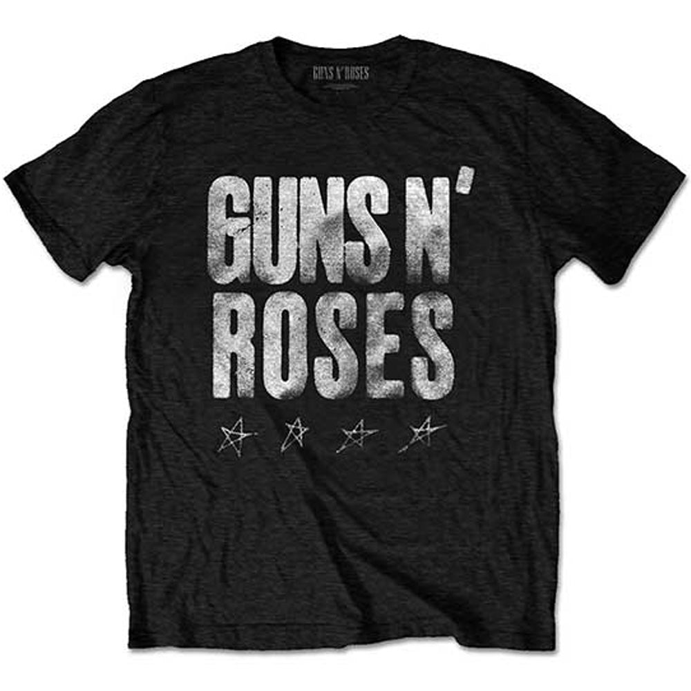 GUNS N ROSES ガンズアンドローゼズ - Paradise City Stars / バックプリントあり / Tシャツ / メンズ 【公式 / オフィシャル】