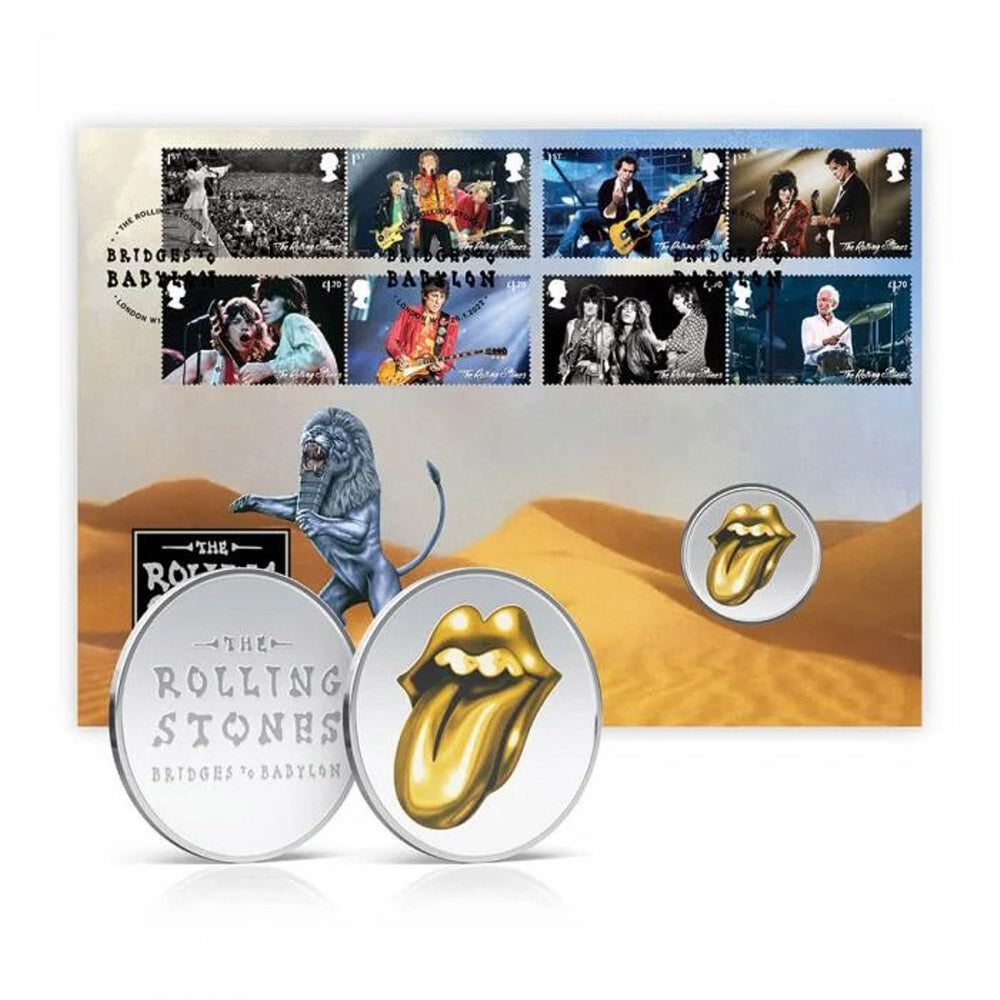 
                  
                    ROLLING STONES ローリングストーンズ (デビュー作 60周年 ) - Bridges to Babylon Tour Medal Cover / 世界限定10000個 / 貴重 / 切手・レター品 【公式 / オフィシャル】
                  
                