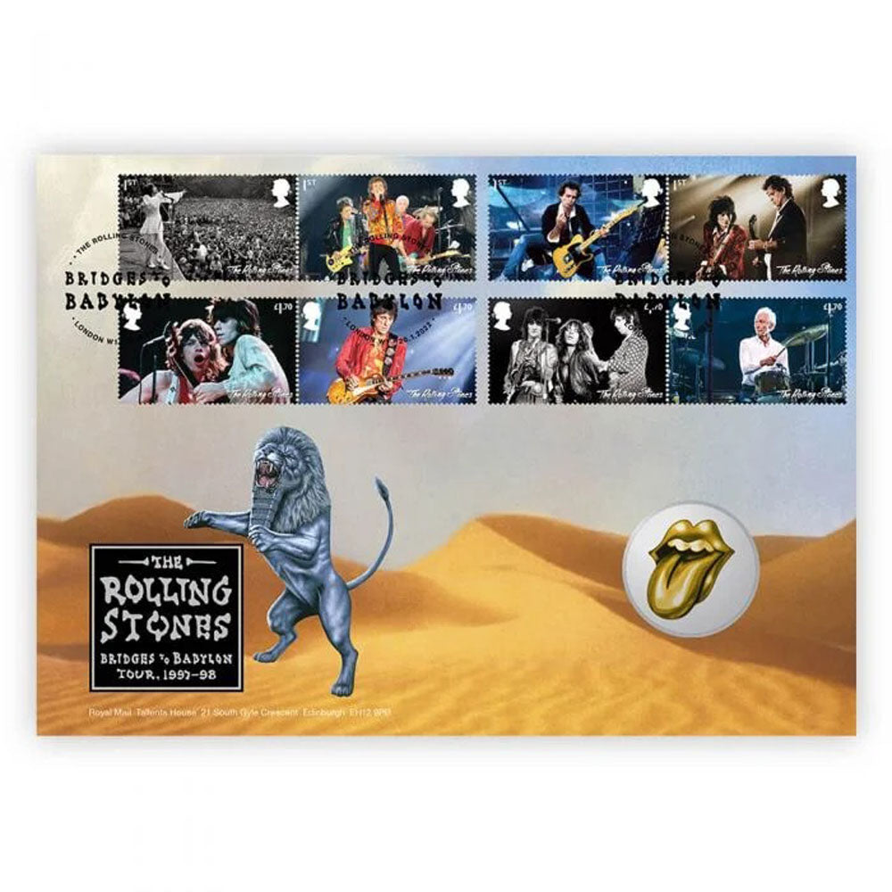 
                  
                    ROLLING STONES ローリングストーンズ (デビュー作 60周年 ) - Bridges to Babylon Tour Medal Cover / 世界限定10000個 / 貴重 / 切手・レター品 【公式 / オフィシャル】
                  
                