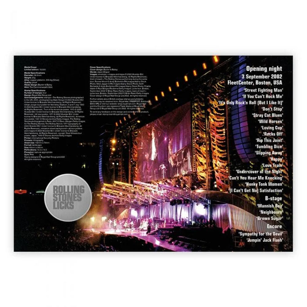 
                  
                    ROLLING STONES ローリングストーンズ (デビュー作 60周年 ) - Licks Tour Medal Cover / 世界限定10000個 / 貴重 / 切手・レター品 【公式 / オフィシャル】
                  
                