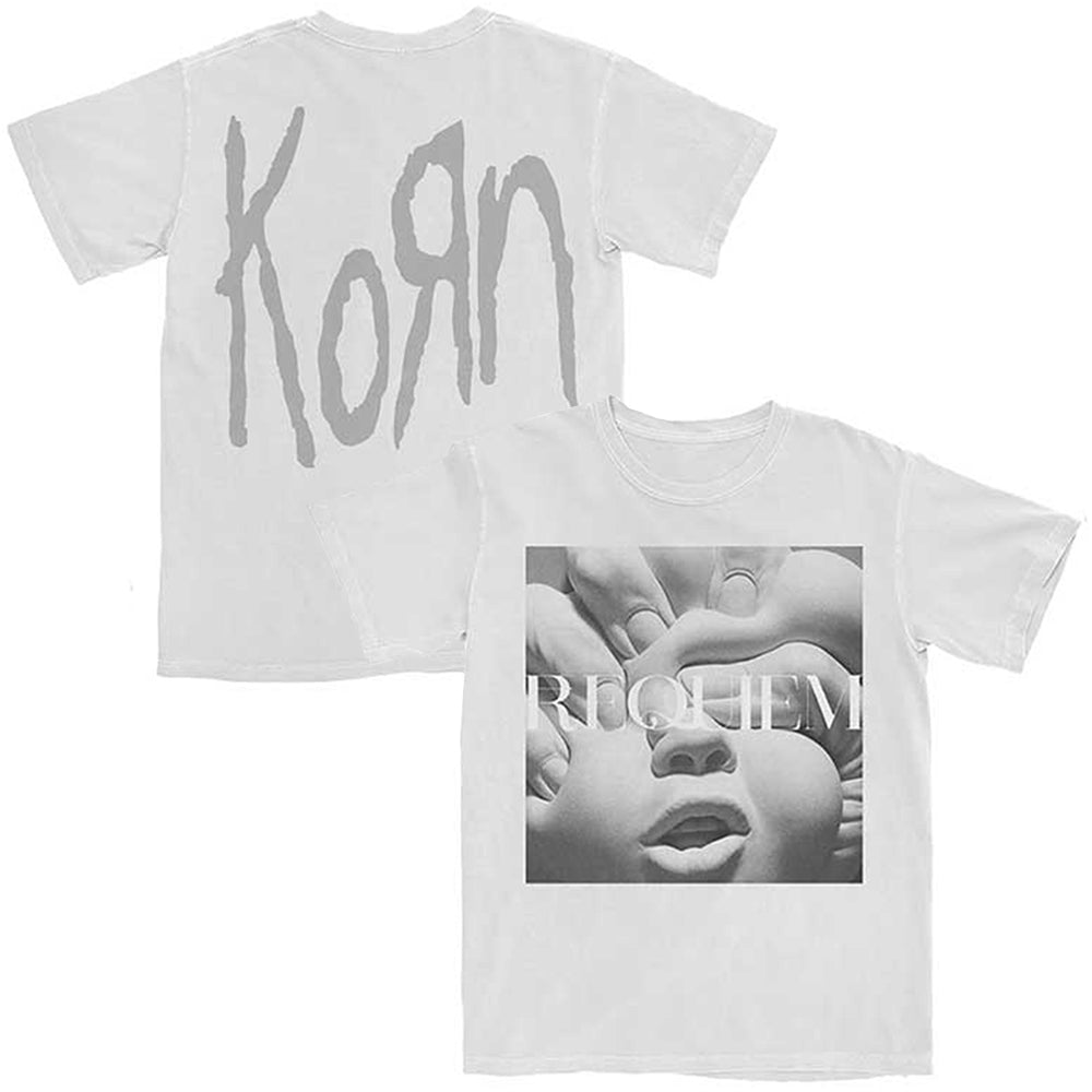 KORN コーン (デビュー 30周年 ) - Requiem Album Cover / バックプリントあり / Tシャツ / メンズ 【公式 / オフィシャル】