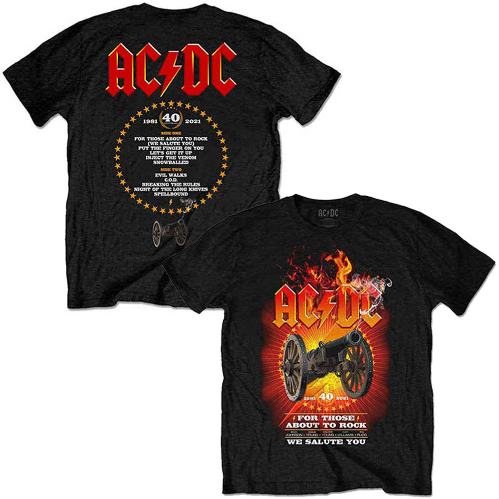 
                  
                    AC/DC エーシーディーシー FTATR 40th Flaming バックプリントあり Tシャツ メンズ 公式 オフィシャル
                  
                