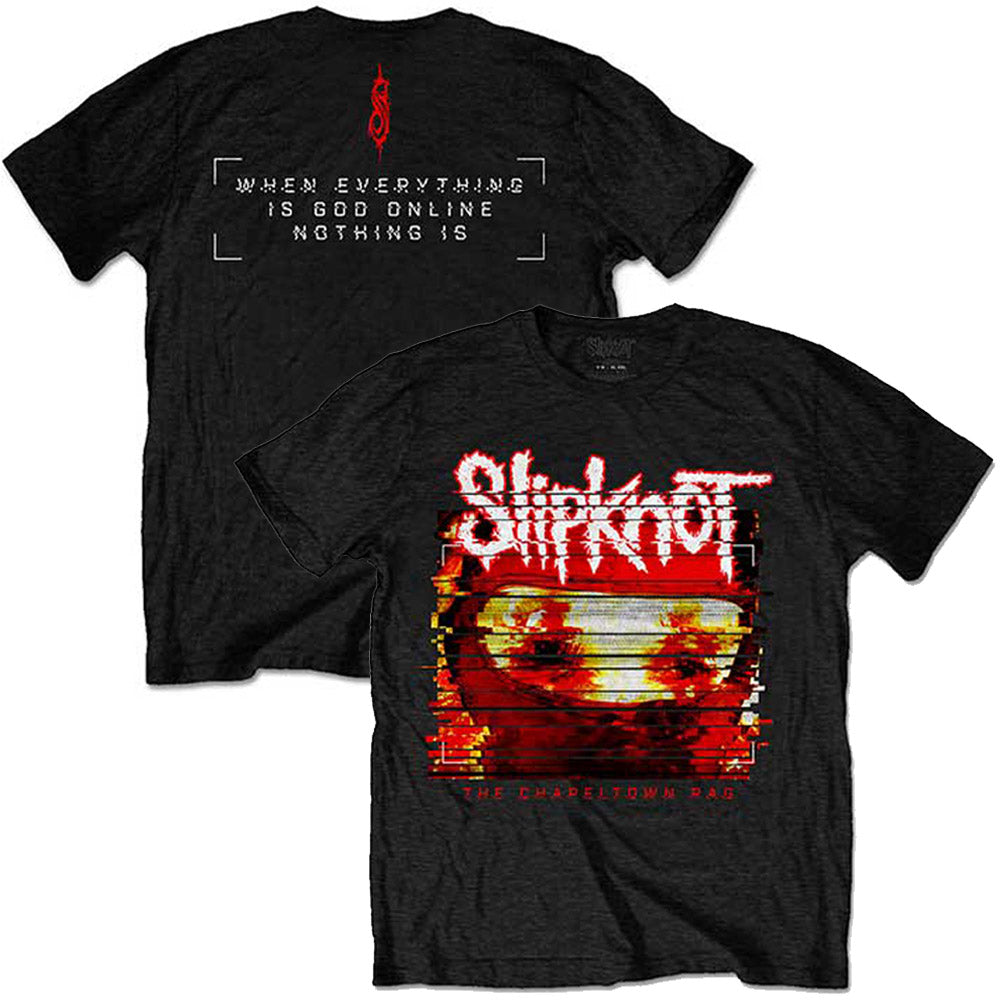 SLIPKNOT スリップノット (デビュー 25周年 ) - Chapeltown Rag Glitch / バックプリントあり / Tシャツ / メンズ 【公式 / オフィシャル】