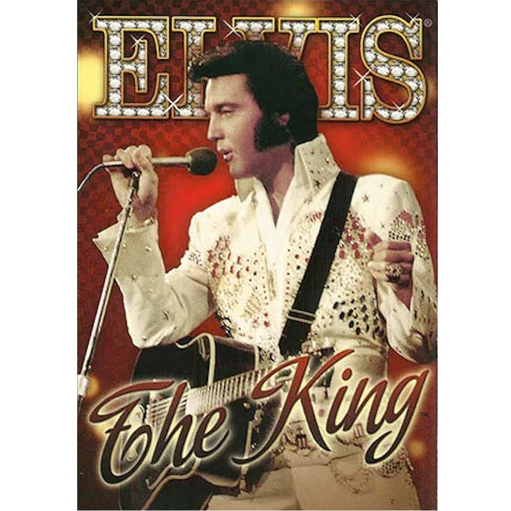 ELVIS PRESLEY エルヴィスプレスリー - The King Red Background / ポストカード・レター 【公式 / オフィシャル】