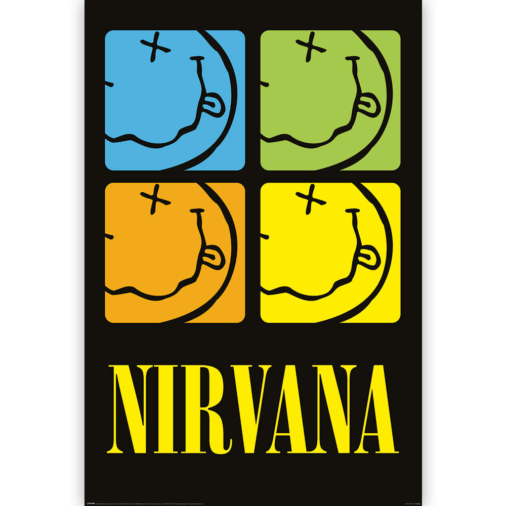 NIRVANA - (カート 追悼 30周年 ) - Smiley Squares