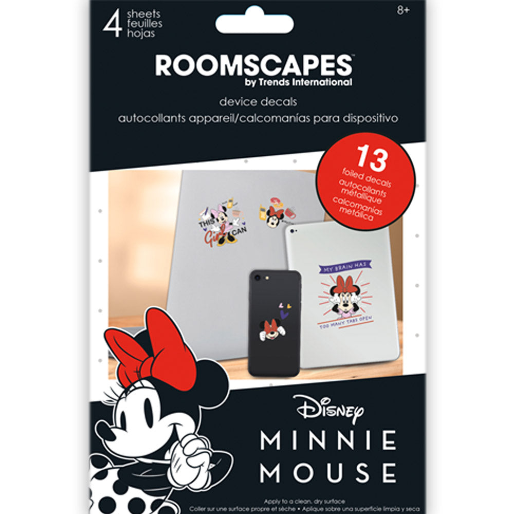 MINNIE MOUSE ミニーマウス - DEVICE DECALS / 4枚入り / スマホ・ステッカー 【公式 / オフィシャル】