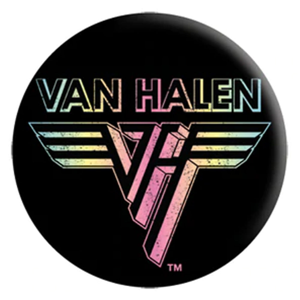 VAN HALEN ヴァンヘイレン (サミー&マイケル 来日 ) - Rainbow Logo / バッジ 【公式 / オフィシャル】