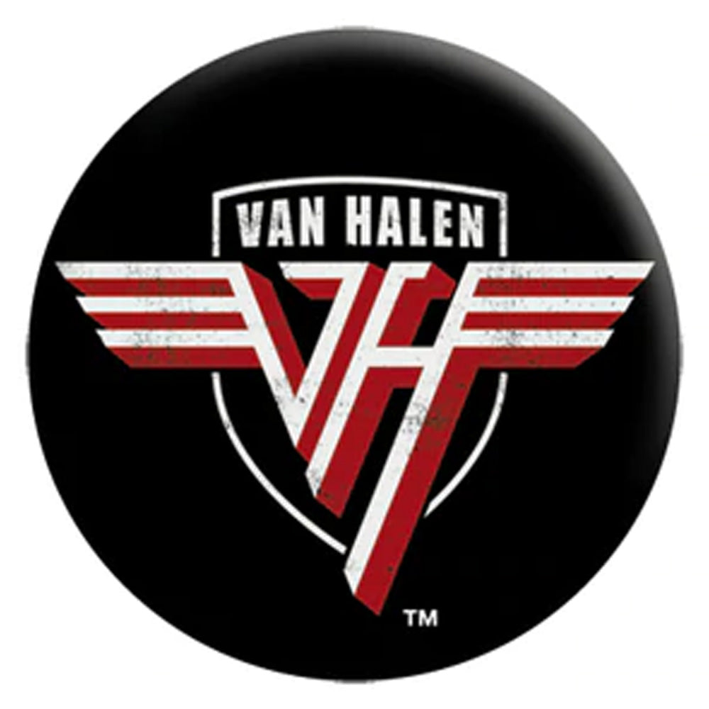 VAN HALEN ヴァンヘイレン (サミー&マイケル 来日 ) - Shield Logo / バッジ 【公式 / オフィシャル】