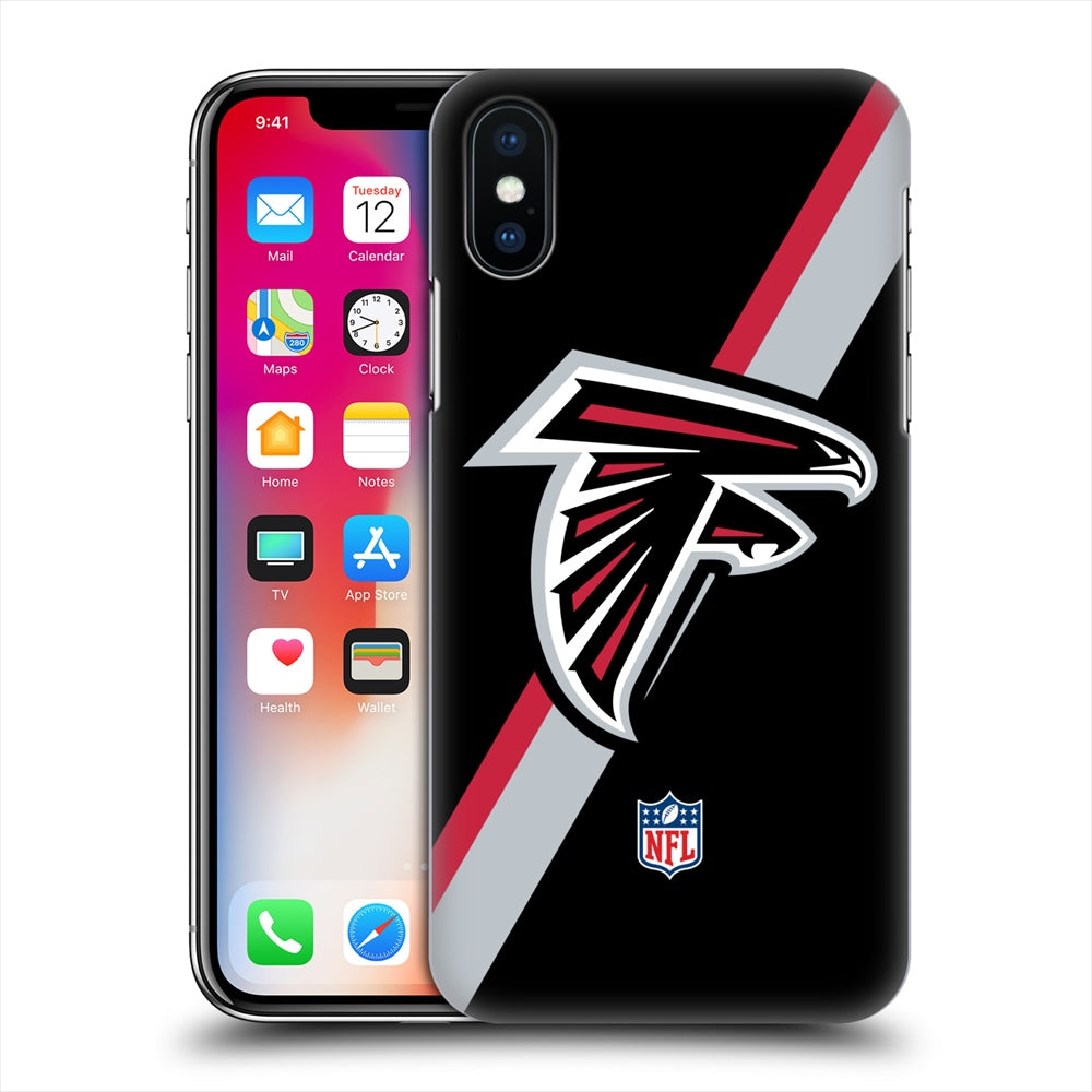 ATLANTA FALCONS（NFL） アトランタファルコンズ - Logo / Stripes ハード case / Apple iPhoneケース 【公式 / オフィシャル】