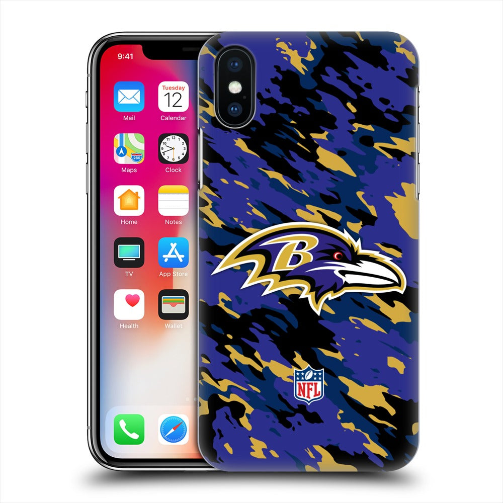 BALTIMORE RAVENS（NFL） ボルチモアレイブンズ - Camou ハード case / Apple iPhoneケース 【公式 / オフィシャル】