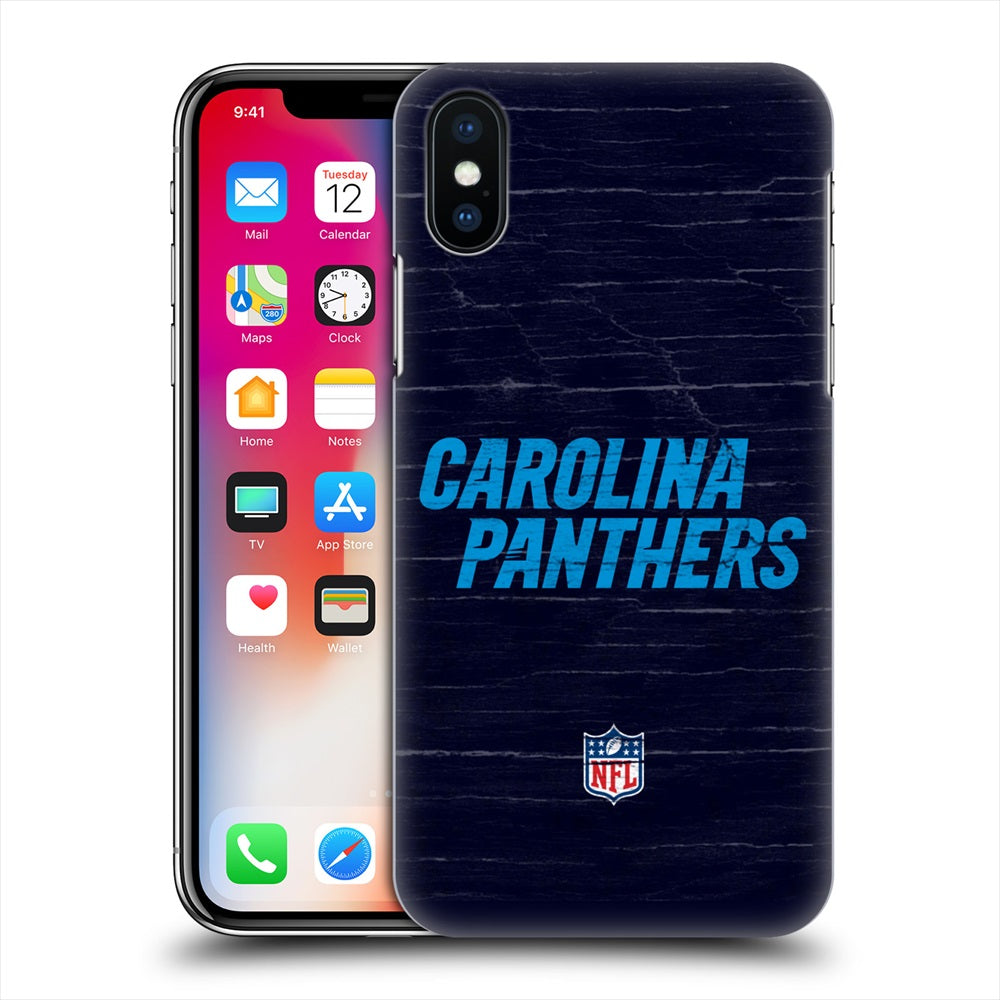 CAROLINA PANTHERS（NFL） カロライナパンサーズ - Distressed ハード case / Apple iPhoneケース 【公式 / オフィシャル】