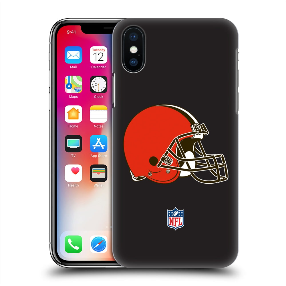 CLEVELAND BROWNS（NFL） クリーブランドブラウンズ - Plain ハード case / Apple iPhoneケース 【公式 / オフィシャル】