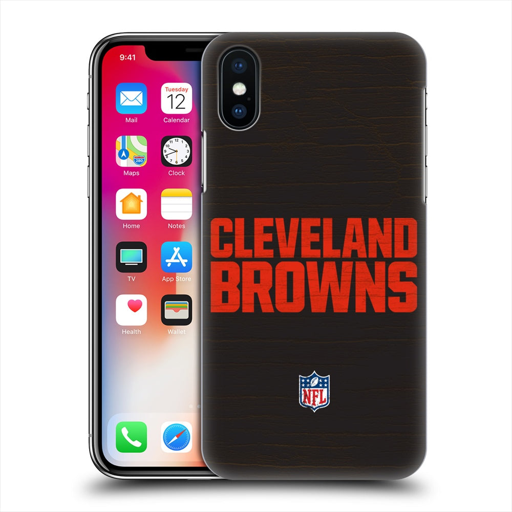 CLEVELAND BROWNS（NFL） クリーブランドブラウンズ - Distressed ハード case / Apple iPhoneケース 【公式 / オフィシャル】