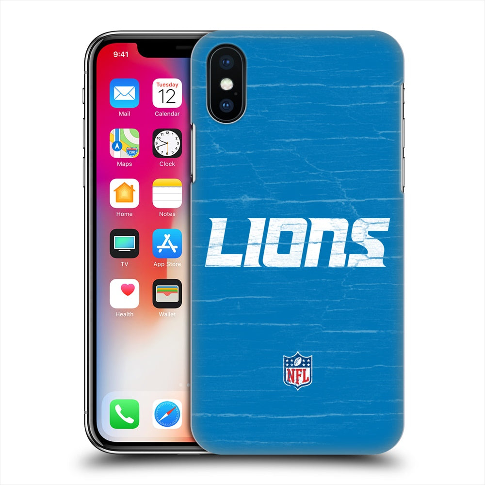 DETROIT LIONS（NFL） デトロイトライオンズ - Distressed ハード case / Apple iPhoneケース 【公式 / オフィシャル】