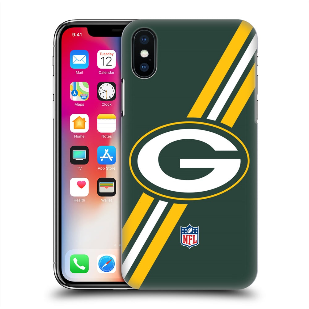 GREEN BAY PACKERS（NFL） グリーンベイパッカーズ - Stripes ハード case / Apple iPhoneケース 【公式 / オフィシャル】